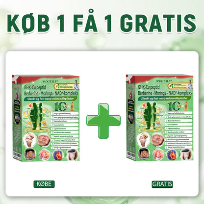 𝑫𝑶𝑻𝑨𝑳𝑬® NAD+ Moringa Berberine AMPK ⏰Support Nano Microneedle Patch 1 gang dagligt, synlige forandringer på 7 dage. Understøtter stofskifte, vægtkontrol, hjertesundhed, fedme, løs hud, diabetes, søvnapnø, ledproblemer m.m.