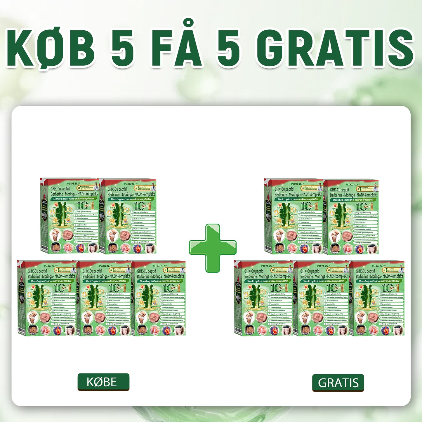 𝑫𝑶𝑻𝑨𝑳𝑬® NAD+ Moringa Berberine AMPK ⏰Support Nano Microneedle Patch 1 gang dagligt, synlige forandringer på 7 dage. Understøtter stofskifte, vægtkontrol, hjertesundhed, fedme, løs hud, diabetes, søvnapnø, ledproblemer m.m.