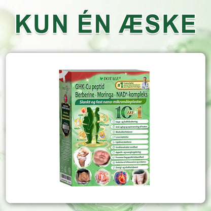 𝑫𝑶𝑻𝑨𝑳𝑬® NAD+ Moringa Berberine AMPK ⏰Support Nano Microneedle Patch 1 gang dagligt, synlige forandringer på 7 dage. Understøtter stofskifte, vægtkontrol, hjertesundhed, fedme, løs hud, diabetes, søvnapnø, ledproblemer m.m.